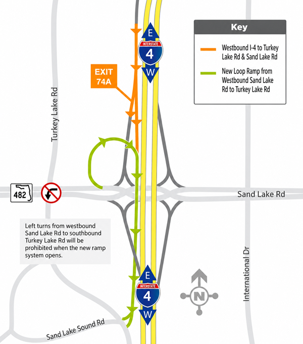 New Ramp System at I-4 and Sand Lake Road