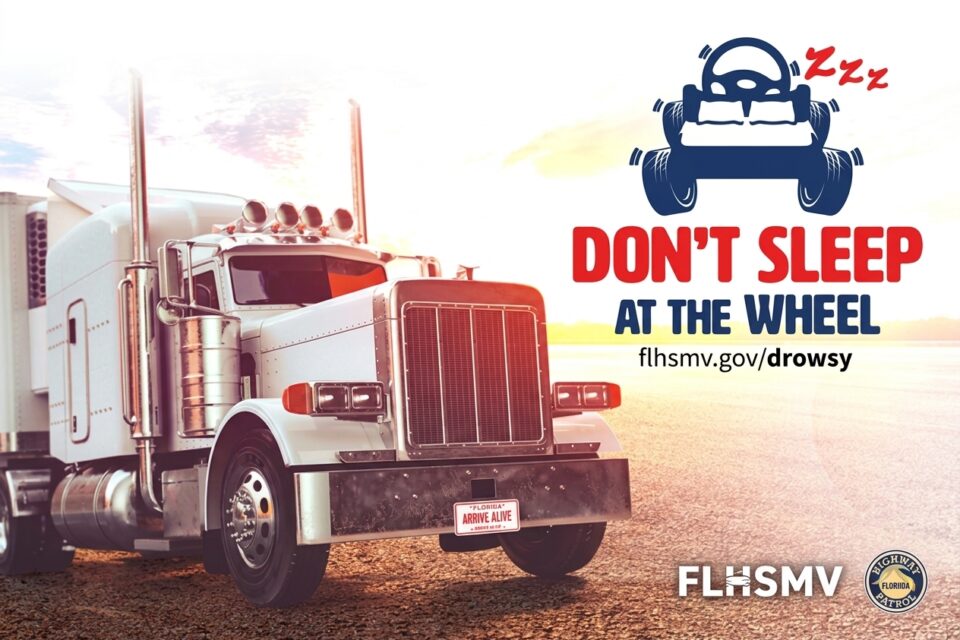 Banner of the campaign Don't sleep at the wheel